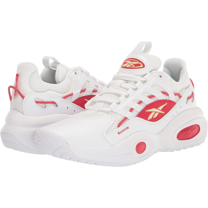 Баскетбольне взуття Reebok Unisex Lösung Mitte, 36 EU, білий, Vector Blue, Matte Gold