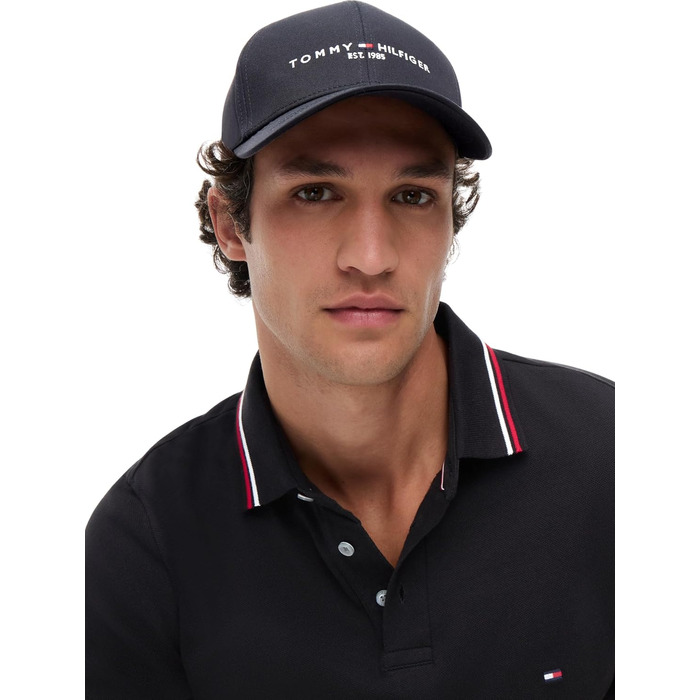 Чоловіча кепка Tommy Hilfiger TH Established Basecap, універсальний розмір, чорна