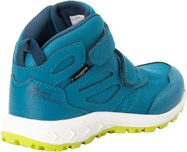 Черевики дитячі Jack Wolfskin Woodland Texapore Mid Vc K - водонепроникні, 36 EU, Scuba