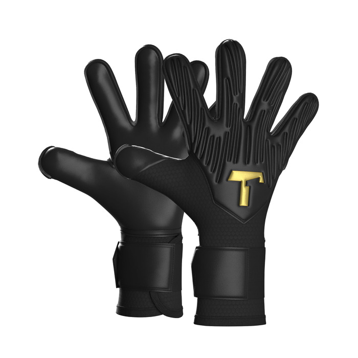 Воротарські рукавиці дитячі T1TAN Rebel Junior 4-6, захист пальців, для хлопчиків та дівчаток, 6-11 років, чорні