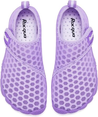 Racqua дитячі шкарпетки-тапочки для плавання та басейну, дихаючі, розмір 28-37, фіолетовий