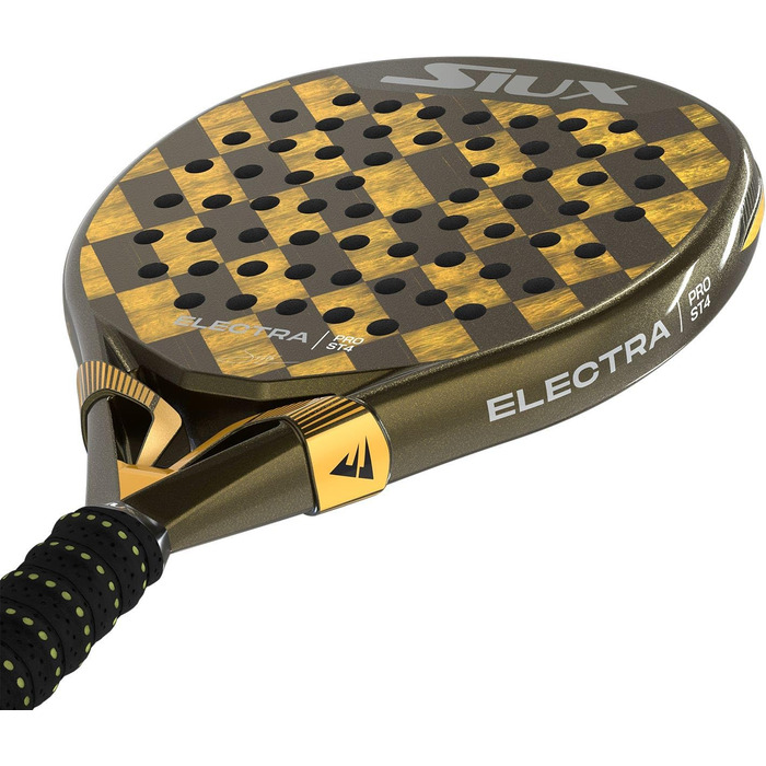 Siux Electra Stupa Pro St4 - чорний ракетковий вид спорту для падел-тенісу, 365г