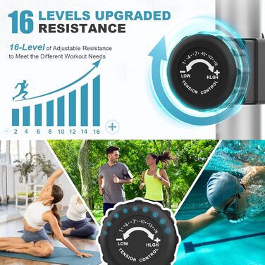 Еліптичний тренажер Crosstrainer 3-в-1 з LCD-монітором та регулюванням навантаження до 287 кг (Срібний)