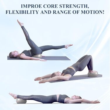 Фітбол Flintronic 55/65 см з насосом, для йоги, фітнесу, вагітності, анти-burst, товстий