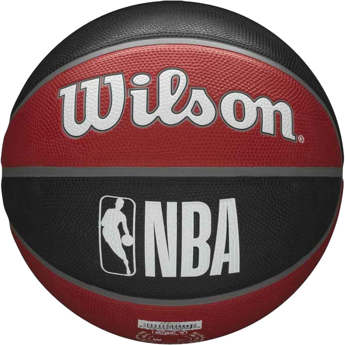 М'яч для баскетболу Wilson NBA Team Tribute, розмір 7, 75 см, червоний