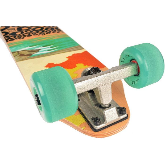 JUCKER HAWAII Скейтборд City Cruiser з дерева для дітей та дорослих, міні лонгборд WOODYBOARD PONO, комплектний