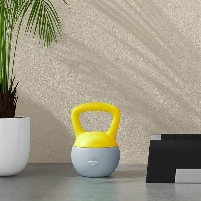 Гантель SportNOW Soft Kettlebell 10 кг з неслизькою ручкою для фітнесу та силових тренувань вдома