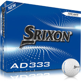 Гольф-м'ячі Srixon AD333 для чоловіків, білі, 12 шт.