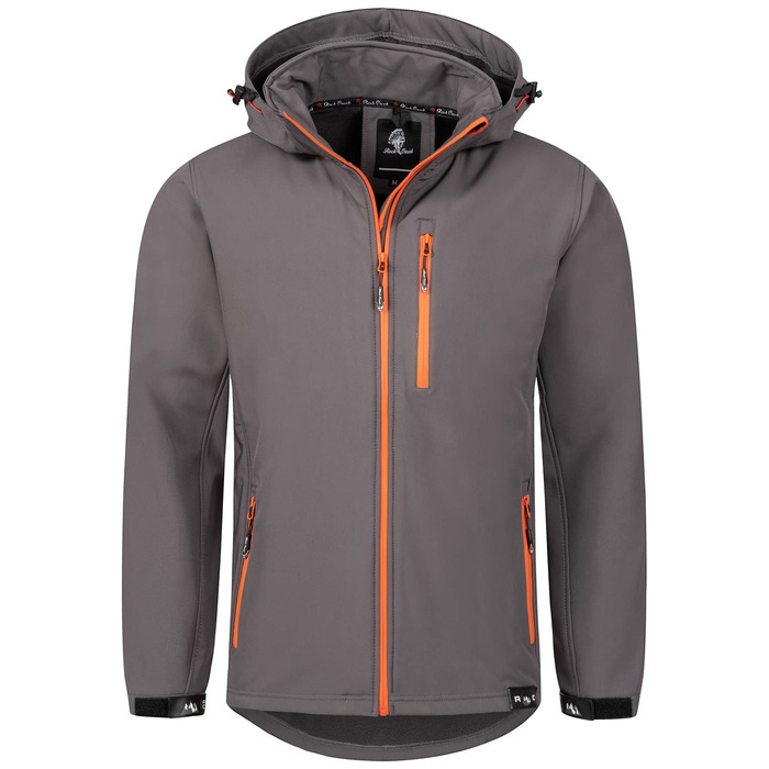 Чоловіча софтшелл куртка Rock Creek Outdoor H-168, антрацит, розмір M