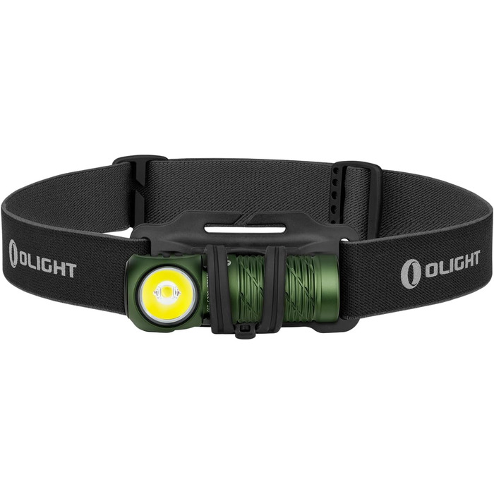 OLIGHT Perun 2 Mini LED налобний ліхтар 1100 люмен, 150 метрів, USB-зарядка, червоне світло, 5 режимів, водонепроникний, для кемпінгу та надзвичайних ситуацій, холодний білий (зелений, холодний білий)