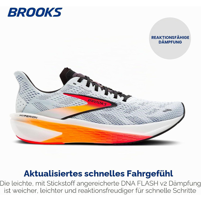 Жіночі бігові кросівки Brooks Hyperion 2 Neutral Illusion Coral Black (36 EU)