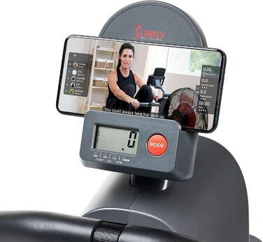 Магнітний гребний тренажер Sunny Health & Fitness SMART, компактний, складаний, з Bluetooth – SF-RW522016