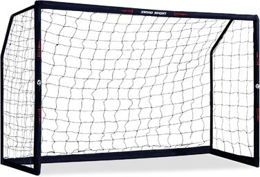 Ворота для футболу ZERRO Outdoor 180/240/300 для дітей та дорослих. Ідеально для тренувань та ігор у саду. Чорний колір.