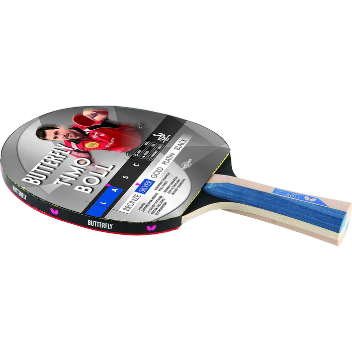 Настільний тенісний набір Butterfly Timo Boll Silver — ракетка для настільного тенісу з ITTF сертифікатом, анатомічною ручкою, у комплекті чохол, м'ячі та додаткова ракетка. Преміум-якість для амбітних гравців.