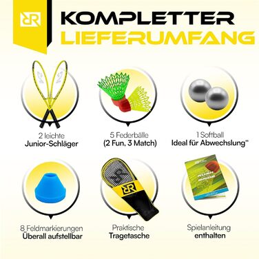 Набір для кросмінтону Crossminton Jugendset 4, жовтий