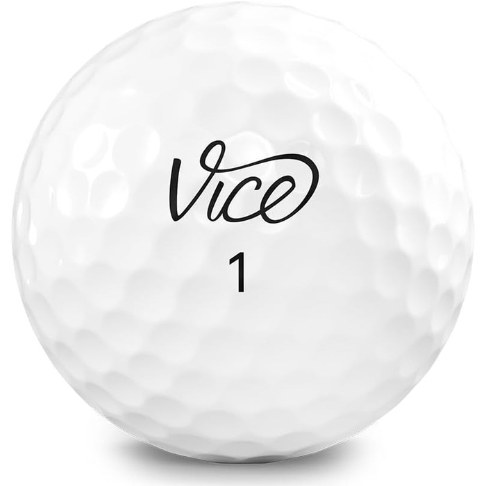 Гольф-м'ячі Vice Pro Plus 2020, 12 шт, 4-шарові, уретанове покриття, максимальна дальність, знижений спін, для досвідчених гравців, неоновий лайм/червоний