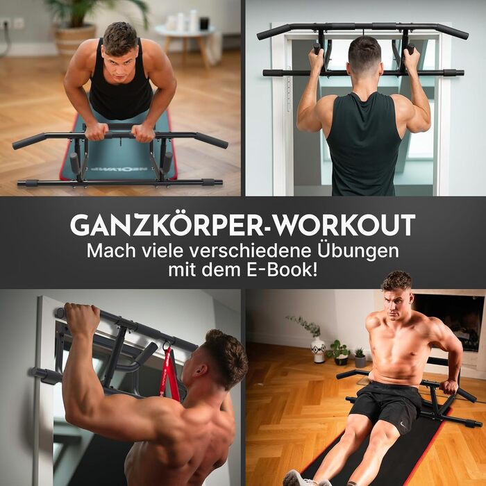 Климмустатова перекладина для дверного отвору Neolymp Premium - регульована висота, глибина та ширина, вантажопідйомність 150 кг, без свердління