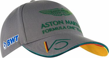 Кепка F1 Aston Martin Sebastian Vettel, сіра, дорослий розмір (універсальний)