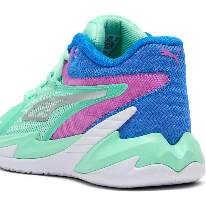 Кросівки для баскетболу Puma Dagger Unisex-Child, Зелений/Magenta, 6.5 (Big Kid)