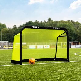 Алюмінієві футбольні ворота FORZA 1,8х1,2 м, складані, жовті, без сумки, 9 кольорів