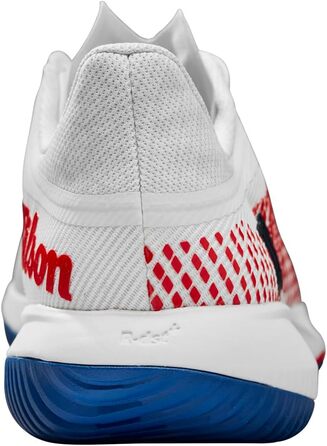 Тенісні кросівки Wilson KAOS Swift 1.5 для чоловіків (47 1/3 EU, білий, синій, червоний)