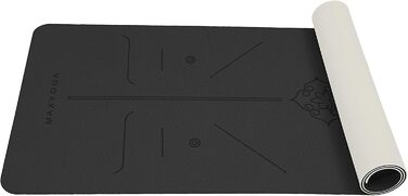 Йога-мат MAXYOGA з екологічного TPE, 183x61x0,6 см для фітнесу, пілатесу та гімнастики