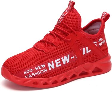 Дитячі спортивні кросівки для залу: дихаючі, легкі, унісекс, червоні (EU 39)