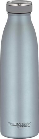 Термос-бутилка THERMOcafé Ice Blue 0,5 л, нержавіюча сталь, ізотермічна, для газованих напоїв, 12 годин гаряче, 24 години холодне, герметична, для школи, офісу та подорожей