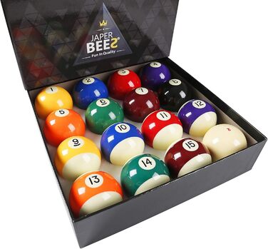 Преміум набір більярдних куль JAPER BEES Classic Pro та Marble, стандартний розмір