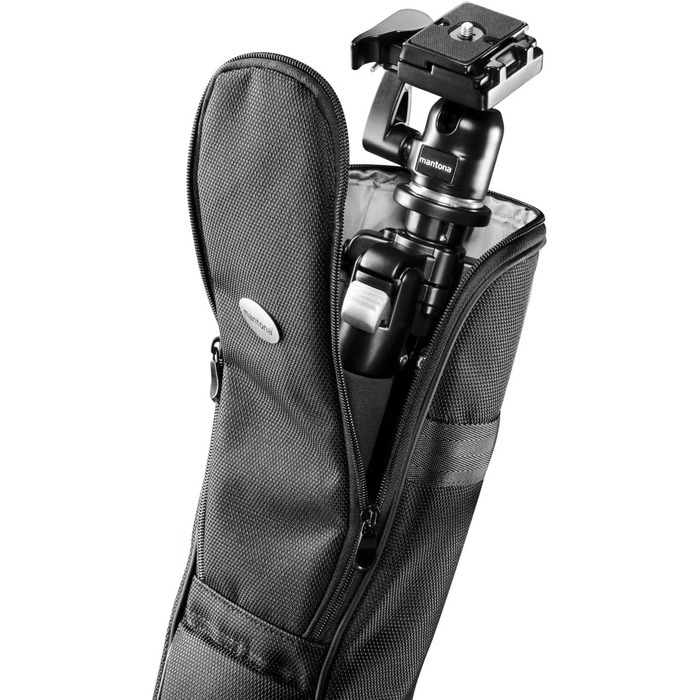 Чохол для штатива Mantona 18649, 63 см, з плечовим ременем, чорний/сірий