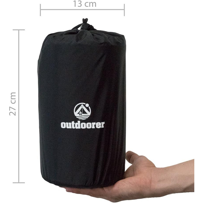 Каремат самонадувний Outdoorer Trek Bed 1 - ультралегкий туристичний килимок для кемпінгу