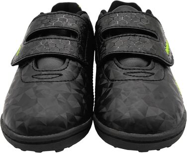 Дитячі футбольні бутси для гри на твердих поверхнях, унісекс, чорні, розмір 23-27