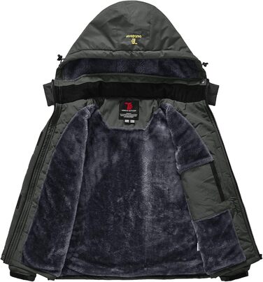 Жіноча зимова куртка YSENTO: водонепроникна, для катання на лижах, софтшелл, флісова, функціональна з капюшоном, темно-сіра