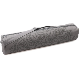 Сумка для йоги Yogistar Yogibag Basic із бавовни, 65 см, Лотос Мандала, графітова, арт-колекція, на блискавці