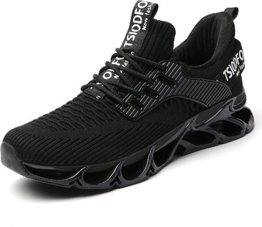 Чоловічі кросівки Wanhee для бігу та спорту (44 EU, чорний)
