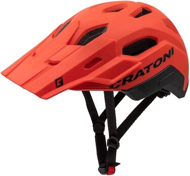 Велошолом Cratoni C-Maniac 2.0 Trail червоно-чорний матовий 58-61 см для підлітків і дорослих MTB BMX місто
