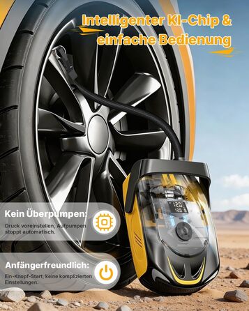 Насос електричний для SUP дошки з акумулятором 50PSI: помпа для накачування SUP, каяка, повітряних куль, матраців з LED-підсвіткою