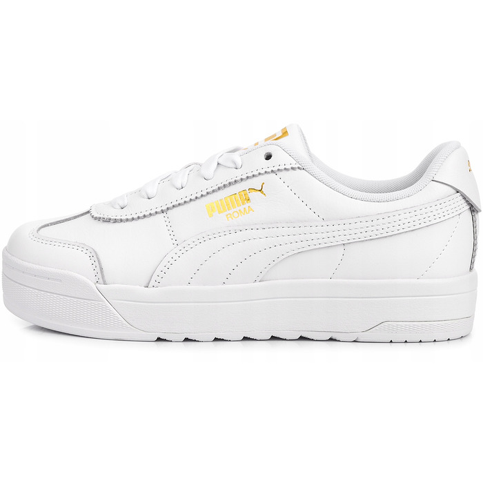 Жіночі спортивні кросівки PUMA Roma Feminine, білі, шкіряні, р. 37