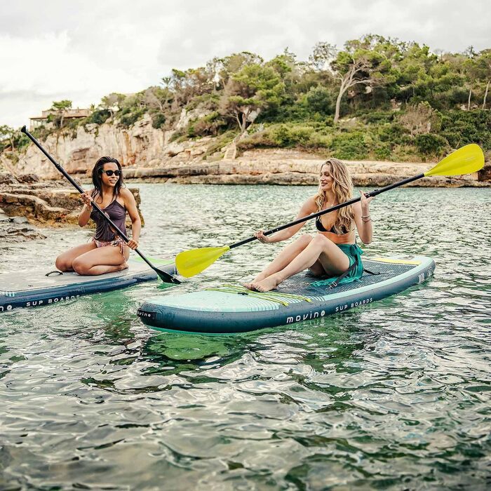 Надувний SUP Борд Movino Garda Allround 10'10' - Комплект для Сапсерфінгу (330 см, Турквіз-Лимон)