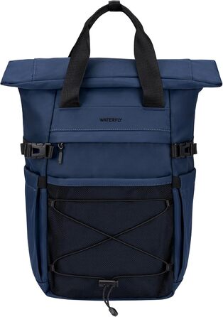 Рюкзак WATERFLY Rolltop 16-21л для чоловіків і жінок, стильний міський рюкзак із відділенням для ноутбука 16'', універсальний для школи, роботи, подорожей і спорту