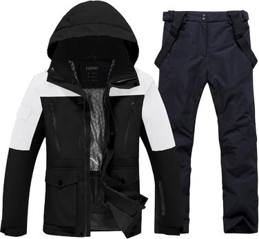 Чоловіча куртка G NOWING для сноубордингу та лижного спорту, водонепроникна, білий + білий (XXL)