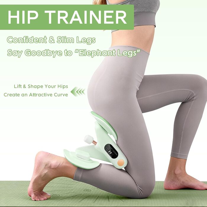 Тренування тазового дна для жінок: пристрій для зміцнення м'язів, регулювання ваги 7-16 кг, фітнес для дому, зелений