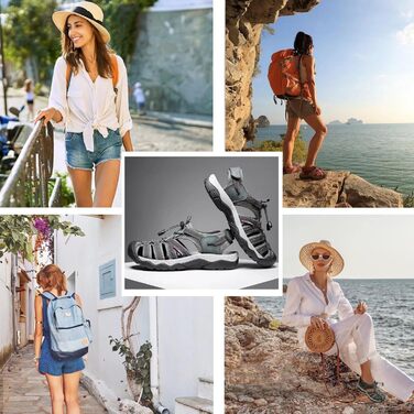 Чоловічі та жіночі шкіряні сандалії для пляжу, трекінгу та активного відпочинку. Літні сандалії для ходьби, розмір 36-46, чорний колір.