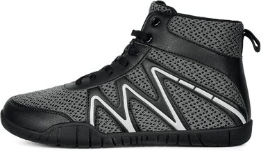 Чоловічі борцівки, боксівські туфлі, фітнес-кросівки, підошва Zero-Drop, синьо-зелені (46 EU, широкі, темно-сірі)