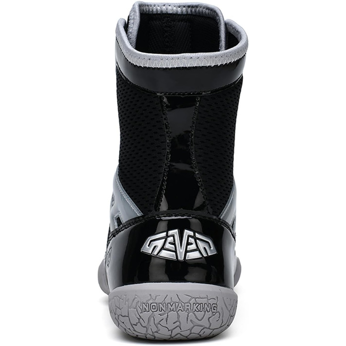 Боксерські кросівки для чоловіків. Зручні та дихаючі кросівки для боксу, єдиноборств, фітнесу та бодібілдингу. Білий, сірий, чорний, срібний кольори. Розмір EU 31