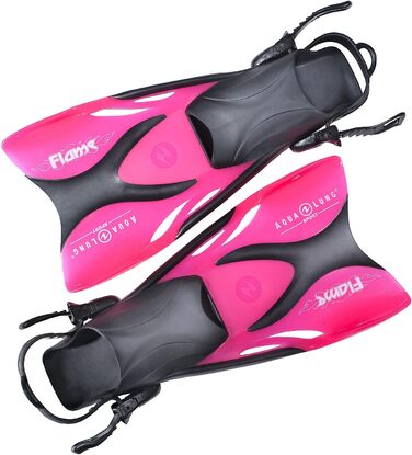 Дитячі ласти для плавання та снорклінгу Aqua Lung Sport Flame Junior, розмір 27-32, рожеві прозорі