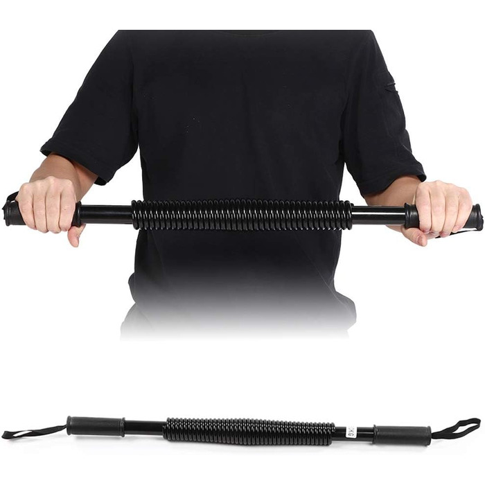 Еспандер для рук і грудей Arm Power 80 кг, тренажер для м'язів, бігегантель, чорний