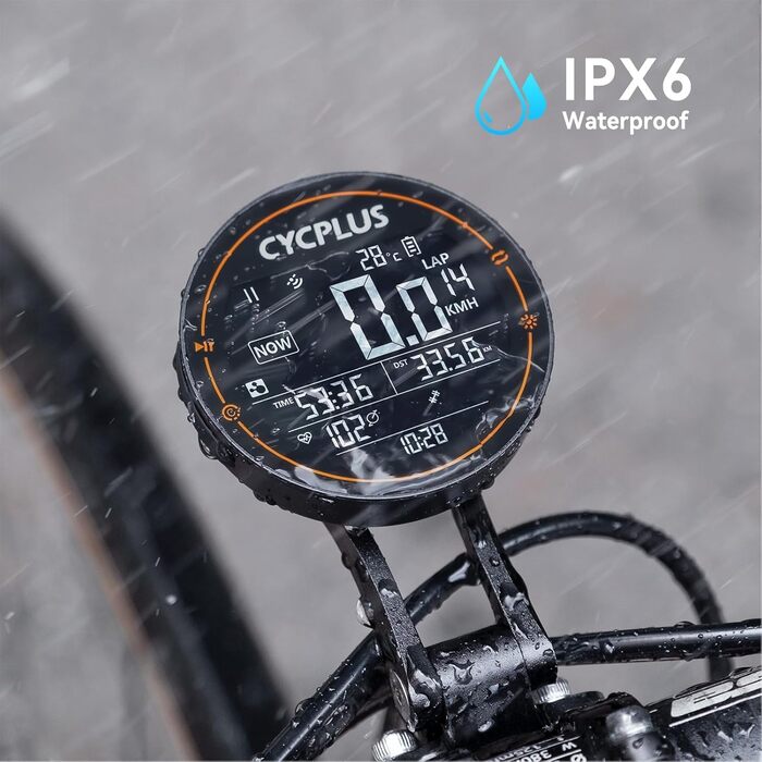 Велокомп'ютер CYCPLUS GPS, бездротовий, водонепроникний IPX6, Bluetooth 5.0, ANT+, одометр, для шосейного велосипеда, сумісний зі Strava (оновлений)