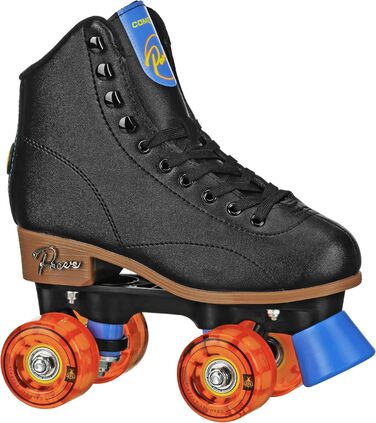 Дитячі роликові ковзани Pacer Comet Hightop чорного та срібного кольорів, з підсвічуванням коліс, розмір Youth 3