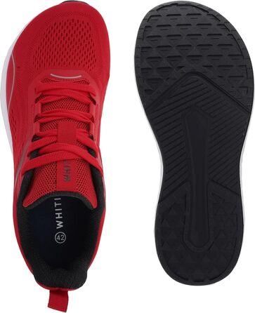 Чоловічі бігові кросівки WHITIN Zero Drop з широкою передньою частиною (44 EU, Червоні)